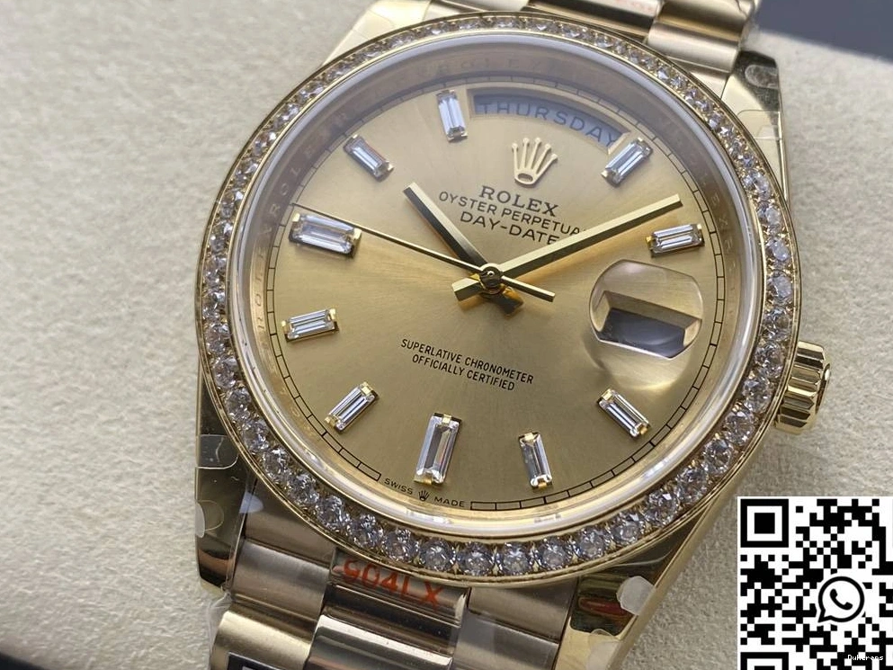 Day QF Rolex M228348rbr-0002 Tungsten Dial Steel Factory Gold v5 Date 0413